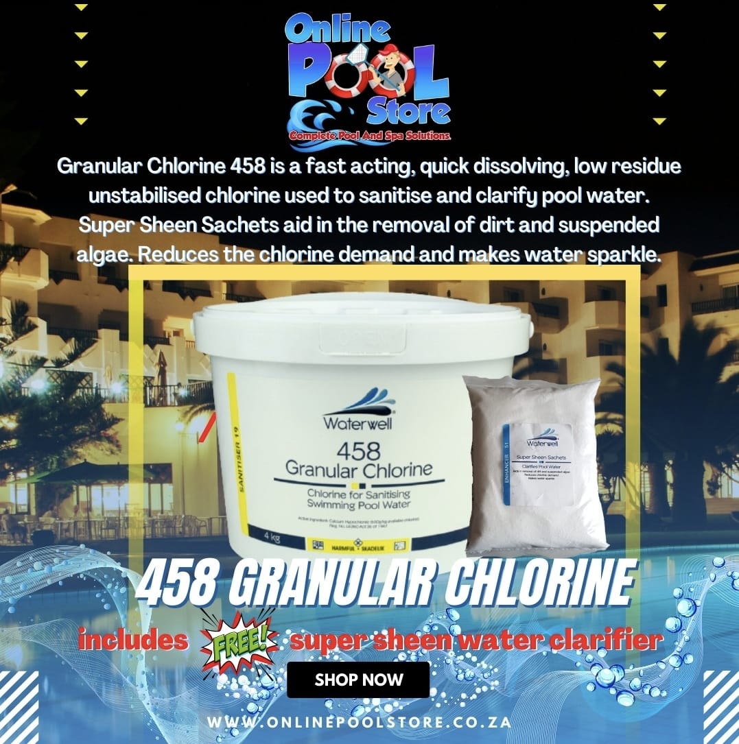 POOL CHLORINE WATERWELL PROFESSIONAL 458 4KG (FREE WATER CLARIFIER INCLUDED) 4 POOL CHLORINE WATERWELL PROFESSIONAL 458 4KG (FREE WATER CLARIFIER INCLUDED) - Image 2