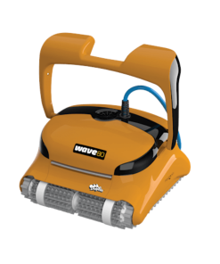 Dolphin Wave 80 commercial robotic pool cleaner in mid-size pool