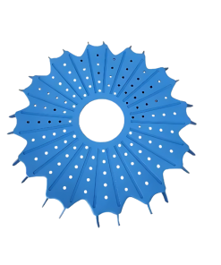 POOL CLEANER GENERIC BULLSHARK SUCTION SEAL (SC SWEEPER) 7 POOL TECH FINNED DISC LIGHT BLUE