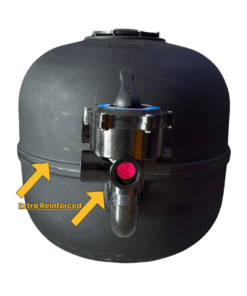 Premium Uni 4 bag pool sand filter black 610mm